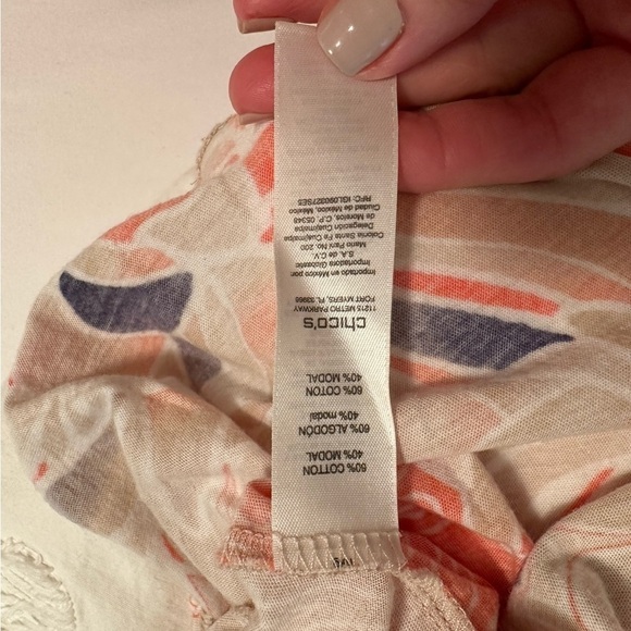 Chicos Orange Blouse - Picture 6 of 14